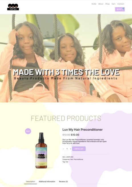 Triplet Love Website by DayStar Graphics